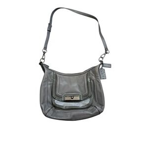Coach Kristin Spectator Leather Croc Hobo Shoulder Bag Crossbody Purse